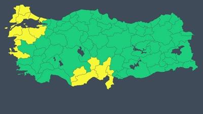 15 il i�in sar� kod uyar�s�! F�rt�na ve sa�anak geliyor