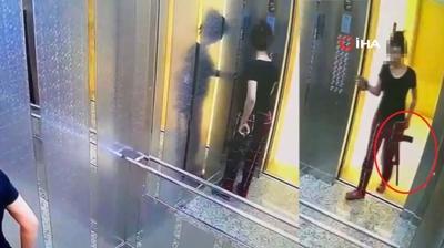 Eski sevgiliye bask�n! Pijamayla geldi pompal� t�fekle deh�et sa�t�