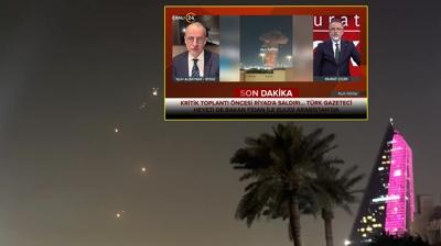 �ran'�n misllleme sald�r�lar� s�r�yor... Canl� yay�nda patlama sesleri