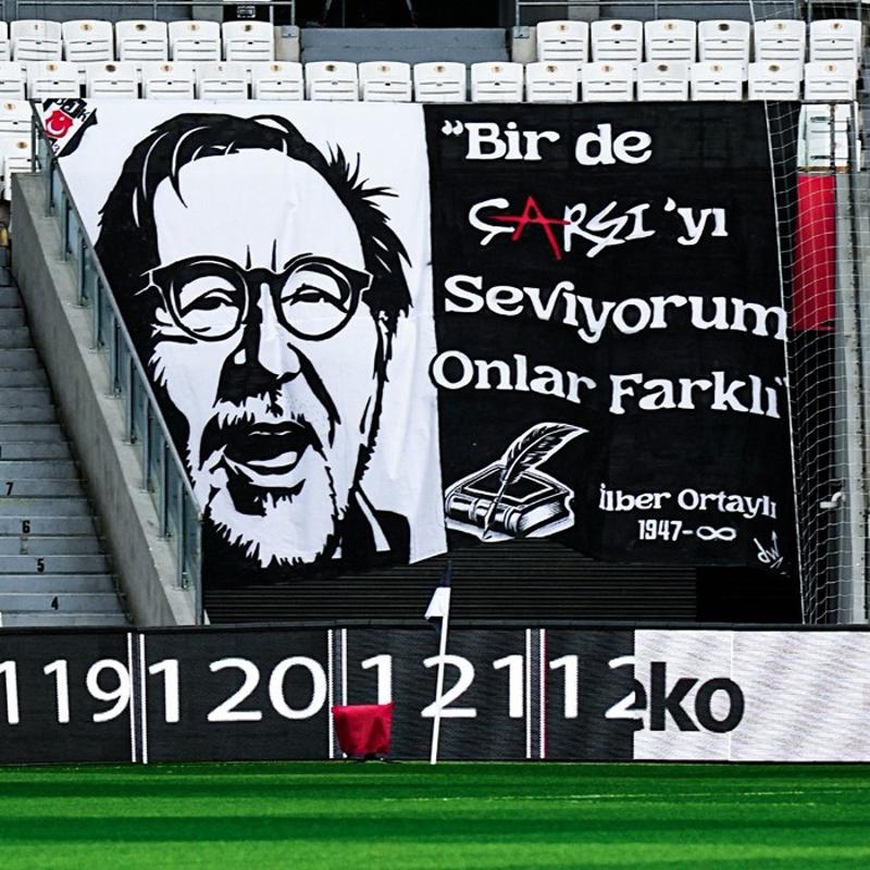 Be�ikta� taraftar�, Kas�mpa�a ma��nda �lber Ortayl�'y� unutmad�