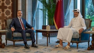 Bakan Fidan, Al Sani taraf�ndan kabul edildi