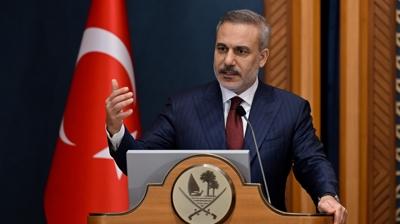 Bakan Fidan'dan �srail uyar�s�... 'B�lgemizi sava��n i�ine �ekiyor'