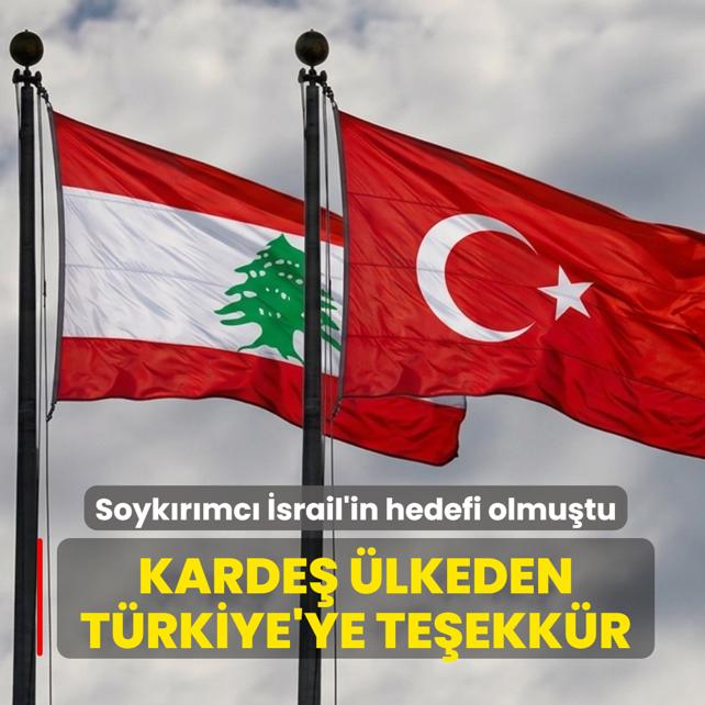 Soyk�r�mc� �srail'in hedefi olmu�tu... Karde� �lkeden T�rkiye'ye te�ekk�r