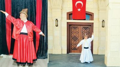 Engelini a�t�, semaya d�nd�