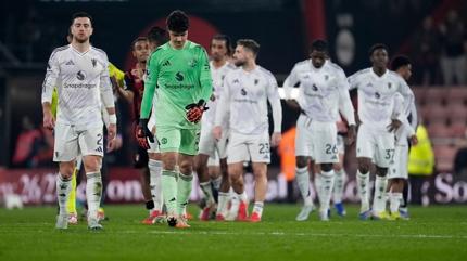 Manchester United, Bournemouth deplasman�nda 2 puan b�rakt�