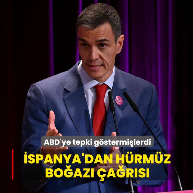 ABD'ye tepki g�stermi�lerdi... �spanya'dan H�rm�z Bo�az� �a�r�s�