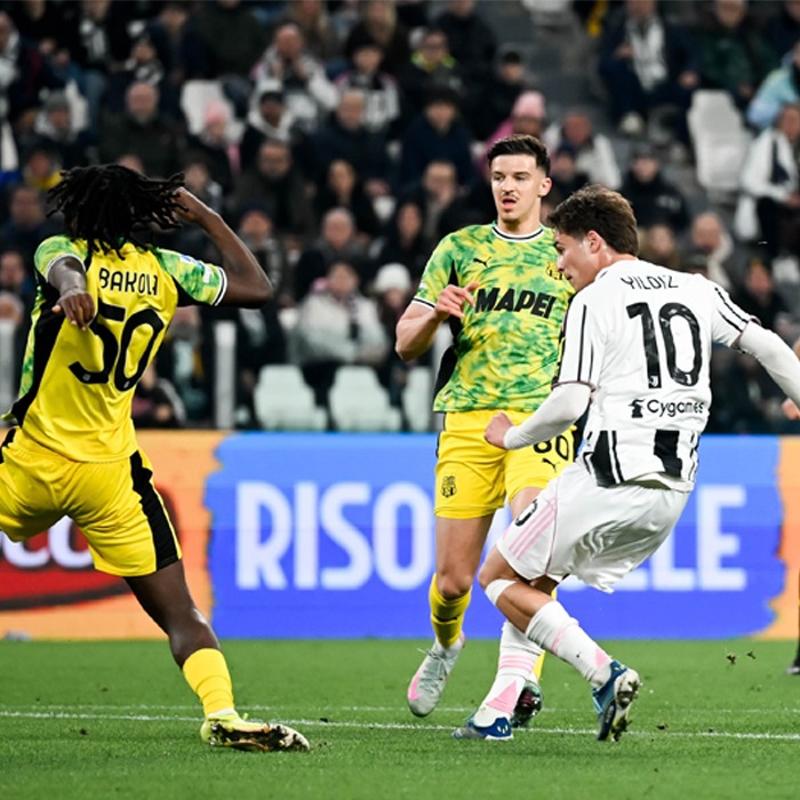 Kenan Y�ld�z'�n gol att��� ma�ta Juventus, Sassuolo ile yeni�emedi