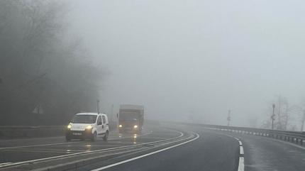 Bolu Da��'nda sis etkili oldu