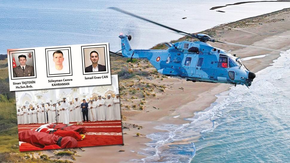 Katar'dan ac� haber! Askeri helikopter denize d��t�