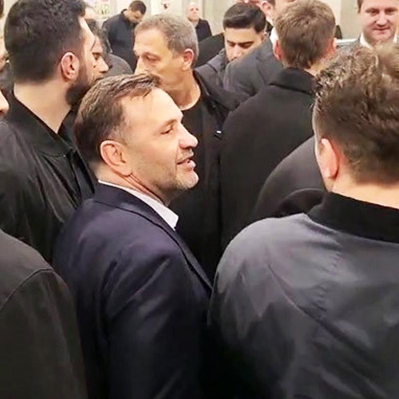 Okan Buruk ve Galatasarayl� y�neticilerden Metehan Baltac�'ya destek