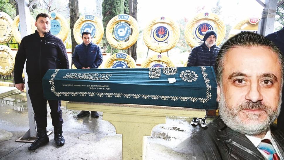 Tabutu şeritle çevrildi... Cenazede güvenlik önlemi