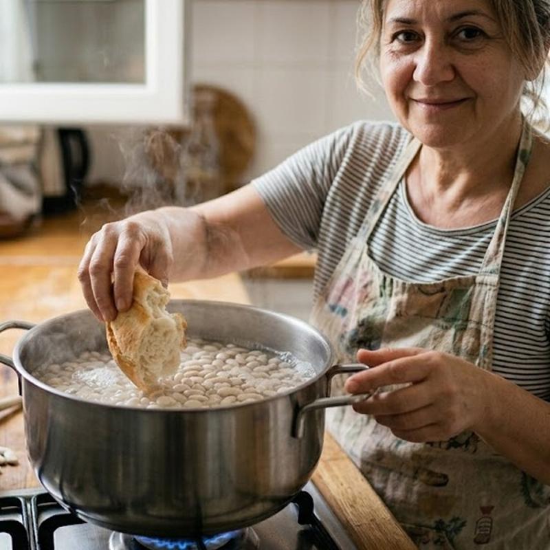 Kuru fasulyeyi ha�larken i�ine bir par�a ekmek at�n: Me�er o sorunu k�kten ��z�yormu�