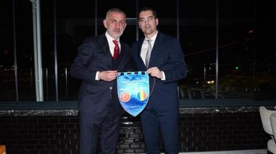 TFF Başkanı Hacıosmanoğlu ile Romanya Federasyon Başkanı Burleanu, bir araya geldi