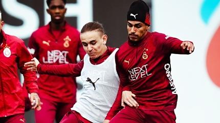 Galatasaray, Trabzonspor deplasman� �ncesi Kemerburgaz'da ter d�kt�