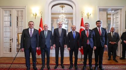 TBMM Ba�kan� Kurtulmu�, T�rkiye'nin B�kre� B�y�kel�ili�ini ziyaret etti