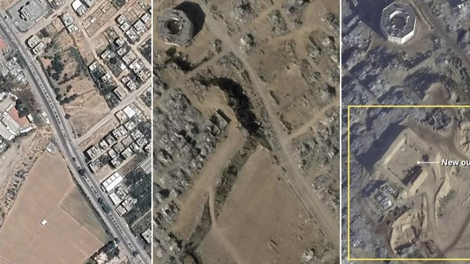 Soykırımcılardan kirli plan: İsrail'in işgali uydu görüntülerinde