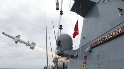 ATMACA hedefi karada da affetmedi! Mavi Vatan'ın çelik kılıcından tam isabet