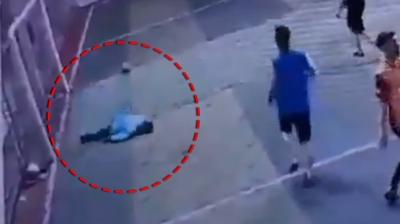 Hal� sahada ac� olay! Saniye saniye g�r�nt�lendi