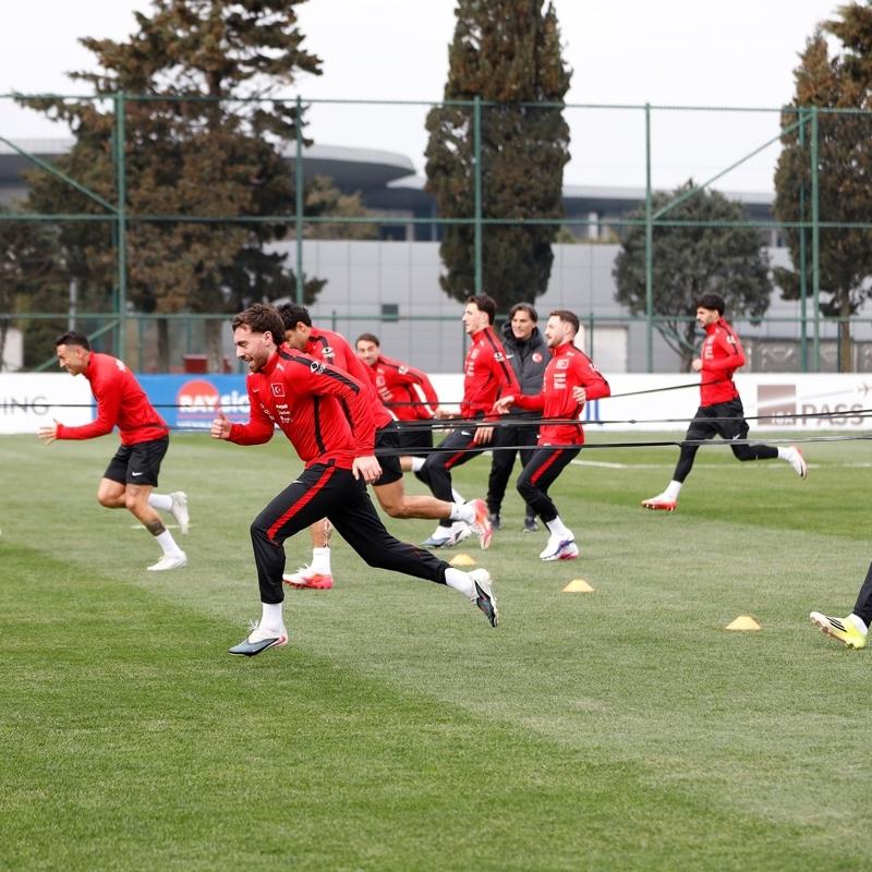 A Milli Tak�m, Kosova ma�� haz�rl�klar�na devam ediyor