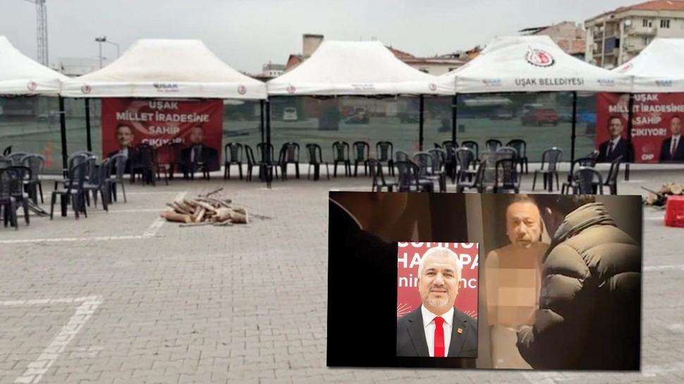 Skandala destek çadırı ilgi görmedi