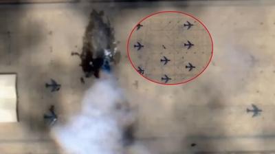 ABD �ss�ne �ran f�zesi: Hasar�n boyutu uyduda g�r�ld�