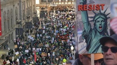 ABD'de halk Trump'a kar�� �fkeli! 