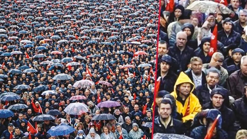 CHP'nin yapay kalabal���