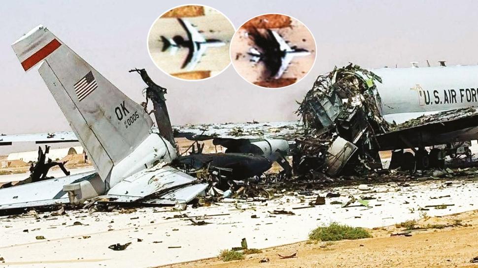 İran, ABD'nin uçan beynini pistte vurdu! AWACS uçağı enkaza döndü
