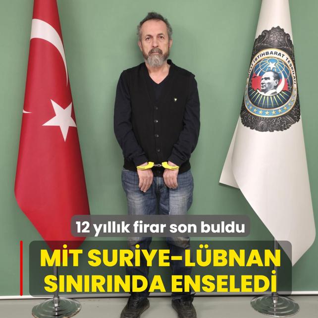 M�T'ten nokta operasyon: Firari casus Suriye-L�bnan s�n�r�nda yakaland�