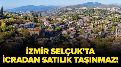 �zmir Sel�uk'ta icradan sat�l�k ta��nmaz!