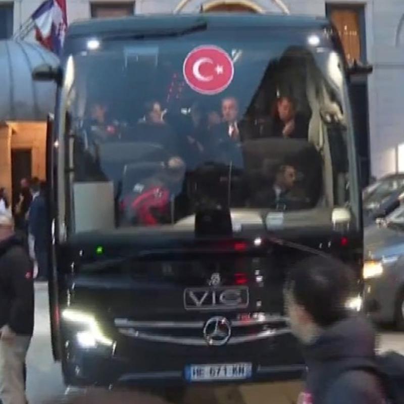 A Milli Tak�m, Kosova ma�� �ncesi stadyuma hareket etti