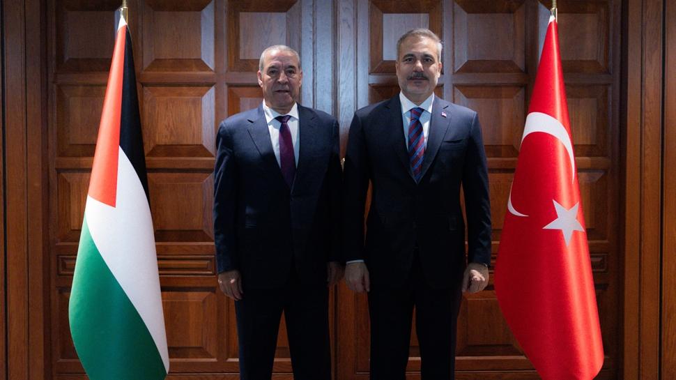 Bakan Fidan, Filistin Devlet Başkan Yardımcısı Şeyh ile görüştü