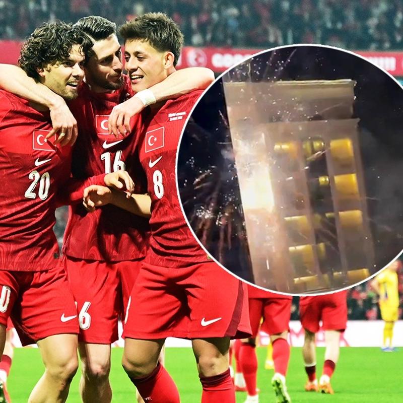 Kosova'da ma� �ncesi �irkin provokasyon! A Milli Tak�m'�n oteline sald�r�