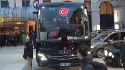 A Milli Takım, Kosova maçı öncesi stadyuma hareket etti