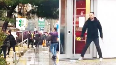 Bankada rehine deh�eti! Tak�nt�l� a��k bask�n yapt�