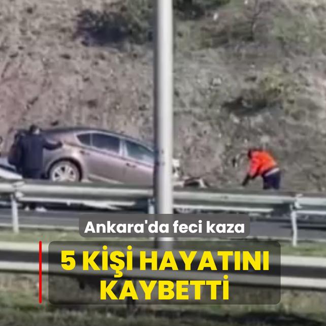 Ankara Kuzey �evre Yolu'nda feci kaza: 5 ki�i hayat�n� kaybetti