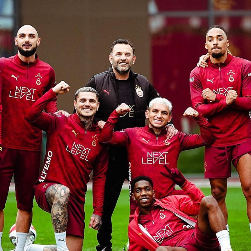 Galatasaray, Trabzonspor s�nav�na haz�rlan�yor