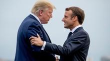 Macron ve Trump birbirine girdi! Cevap vermeye de�mez