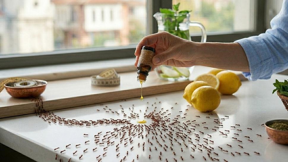 Meğer karıncalar bu kokudan nefret ediyormuş! Bahar temizliğinde karınca istilasını engelleyen yöntem