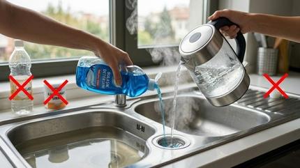 T�kanm�� lavabolar� saniyeler i�inde a��yor: Ne karbonat ne sirke, me�er as�l ��z�m buymu�!