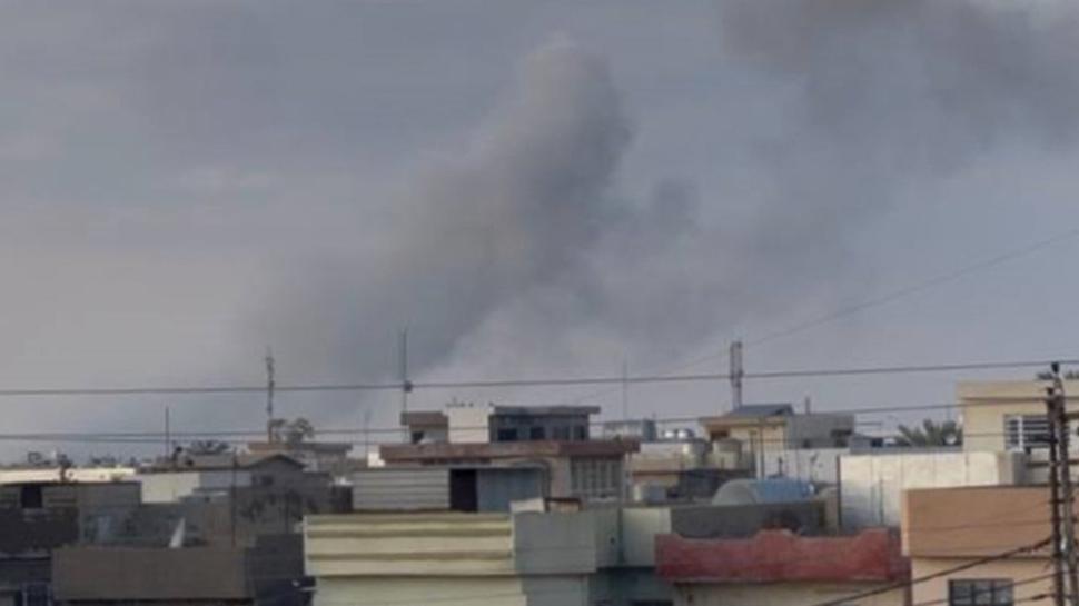 Irak'a hava saldırısı! Dumanlar gökyüzünü kapladı