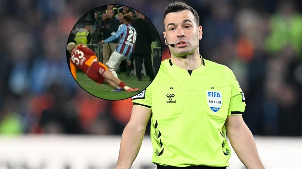 Trabzonspor kırmızı kart bekledi! Maçın hakemi izledi ve...