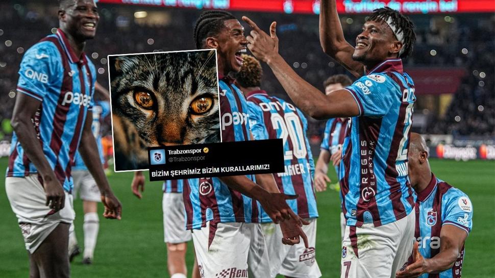 Trabzonspor'dan Galatasaray'a gönderme! Peş peşe paylaşımlar