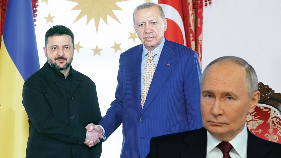 �nce Putin'le g�r��t�, sonra Zelenski'yi a��rlad�