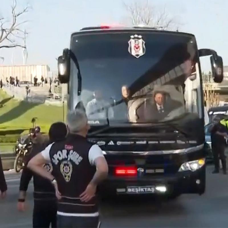 Be�ikta�, Fenerbah�e derbisi i�in stadyuma ula�t�