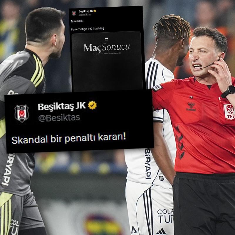 Be�ikta�'tan sert tepki! Pe� pe�e payla��mlar