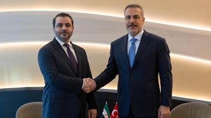 Bakan Fidan, Suriyeli mevkida�� �eybani ile bir araya geldi