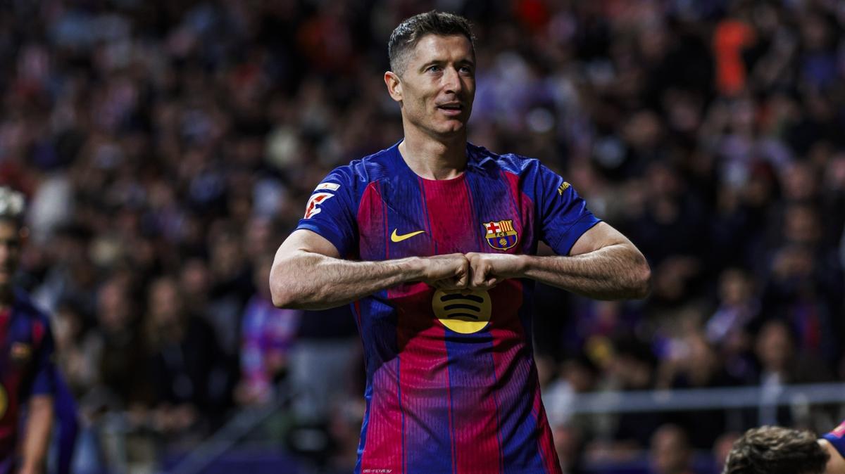 robert lewandowski barcelona la liga foto�raflar� resimleri