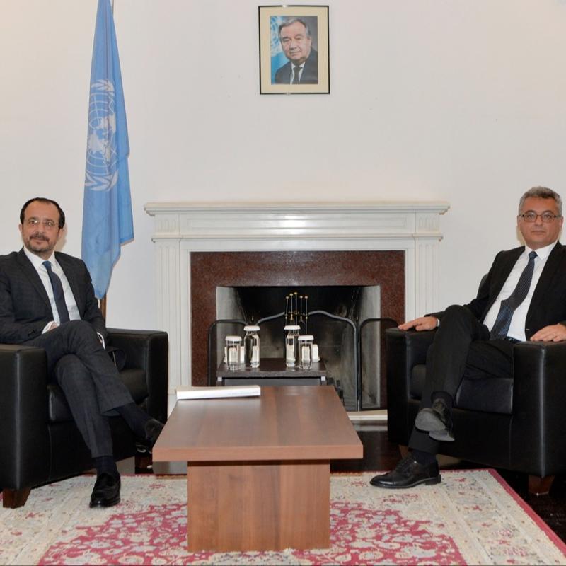 'Ara b�lgede' diplomasi... KKTC Cumhurba�kan� Erh�rman, GKRY lideri Hristodulidis ile g�r��t�