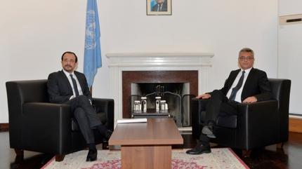 'Ara b�lgede' diplomasi... KKTC Cumhurba�kan� Erh�rman, GKRY lideri Hristodulidis ile g�r��t�